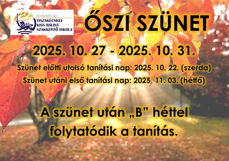 Őszi szünet
