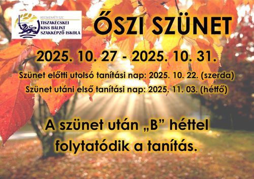 Őszi szünet